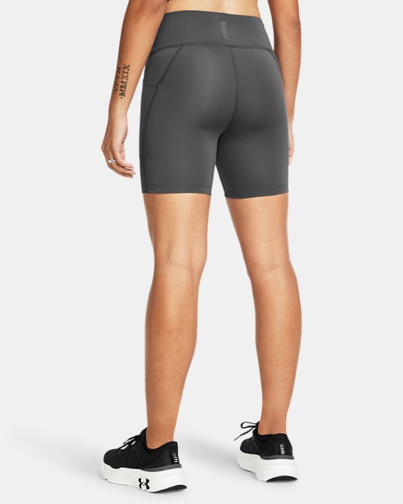 Women's UA Launch 6" Shorts, Gray, pdpMainDesktop image number 1